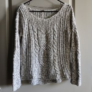Free People west end cable knit sweater pullover